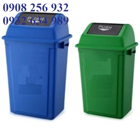 Thùng rác nhựa 60 lít nắp lật dùng trong gia đình