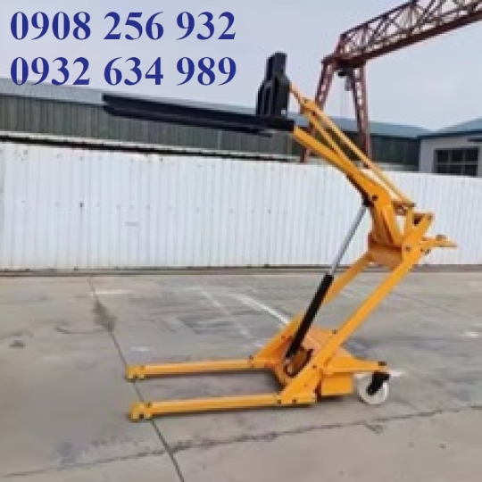 Xe nâng bán tự động 500kg cao 1.7m 2 càng nâng khung cẩu